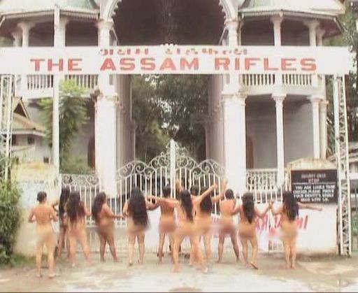 a protest against rape by the Indian army