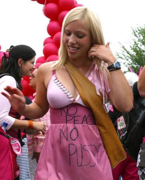 no peace no pussy nice boobs