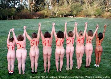naked bottoms for peace and justice