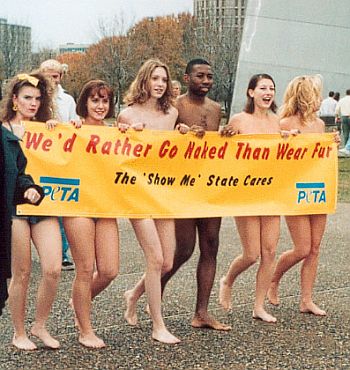 pretty nude girls for PETA